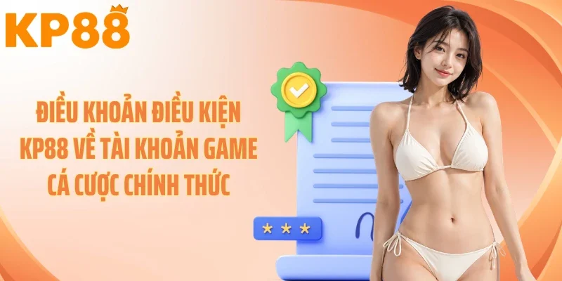 Điều khoản điều kiện KP88 về tài khoản game cá cược chính thức